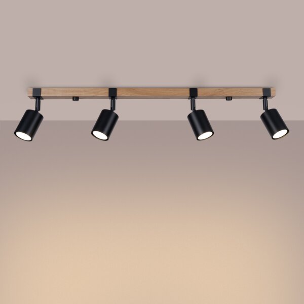 Sollux Lighting Stropní svítidlo FAGER 4L černé