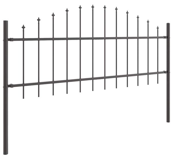 Zahradní plot WOERDEN 2 ks 170 x 115 cm Práškově lakovaná ocel 3360094