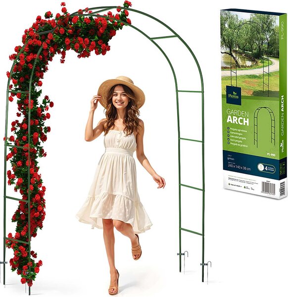 Plonos PL-990 Zahradní pergola oblouk 240 cm, zelená