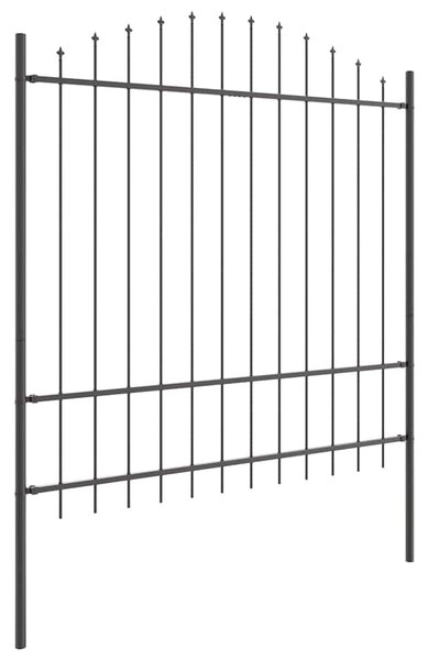Zahradní plot WOERDEN 2 ks 170 x 215 cm Práškově lakovaná ocel 3360098