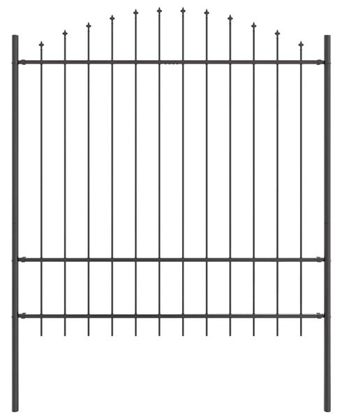 Zahradní plot WOERDEN 2 ks 170 x 215 cm Práškově lakovaná ocel 3360098