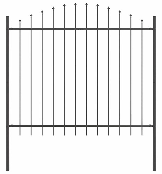 Zahradní plot WOERDEN 2 ks 170 x 165 cm Práškově lakovaná ocel 3360096