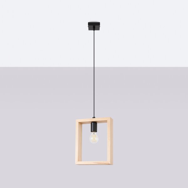 Sollux Lighting Závěsné svítidlo ARIES přírodní dřevo