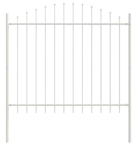 Zahradní plot WOERDEN 2 ks 170 x 165 cm Práškově lakovaná ocel 3360138