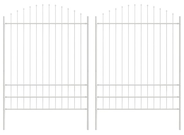 Zahradní plot WOERDEN 2 ks 170 x 225 cm Práškově lakovaná ocel 3360141