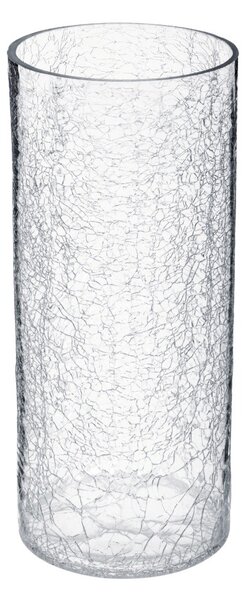 Skleněná váza, motiv praskání, Atmosphera créateur d'intérieur, 30 cm