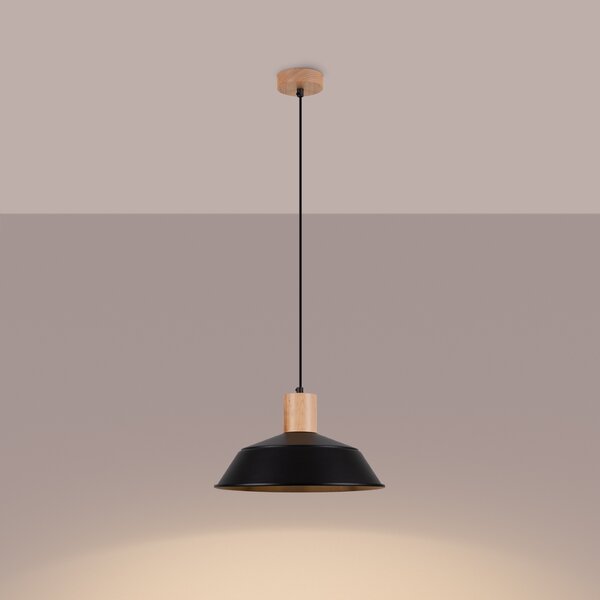Sollux Lighting Závěsné svítidlo FANO černé