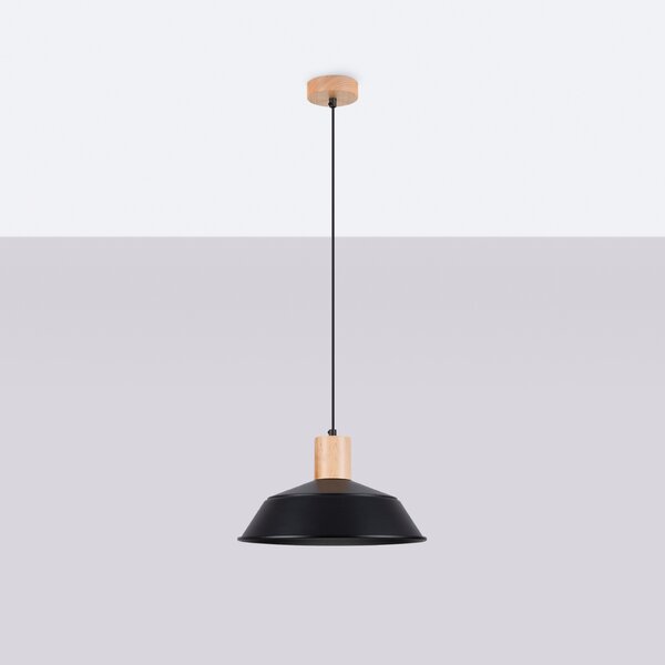 Sollux Lighting Závěsné svítidlo FANO černé