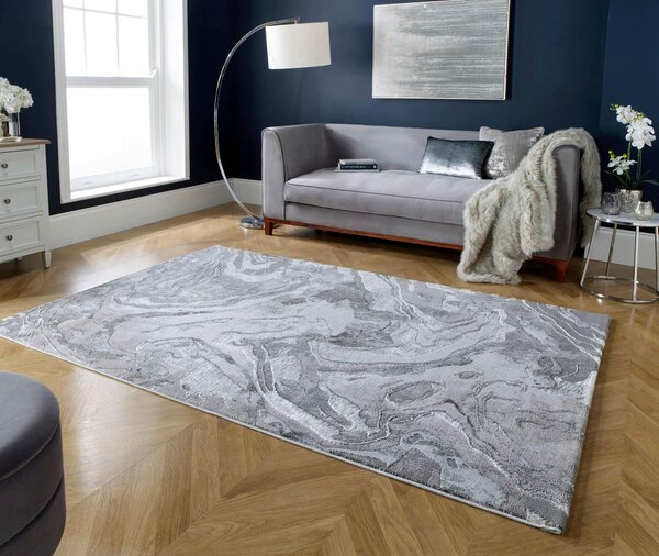 TKANÝ KOBEREC, 160/230 cm barvy stříbra Flair Rugs - Online Only koberce & rohožky, Online Only