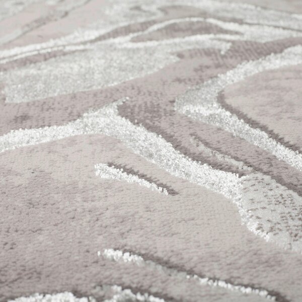 TKANÝ KOBEREC, 160/230 cm barvy stříbra Flair Rugs - Online Only koberce & rohožky, Online Only
