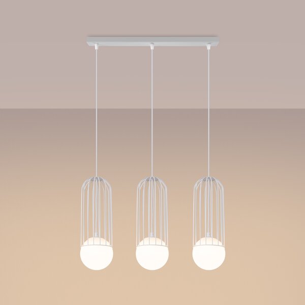 Sollux Lighting Závěsné svítidlo BRINA 3L bílé