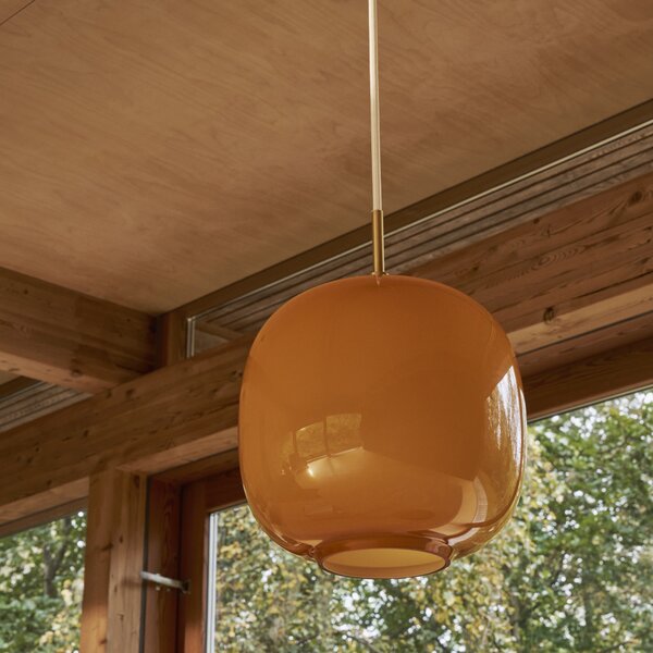 LOUIS POULSEN Závěsná lampa VL 45 Radiohus, 175, Brass / White Opal