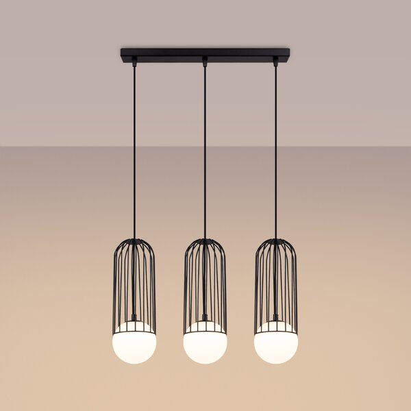 Sollux Lighting Závěsné svítidlo BRINA 3L černé