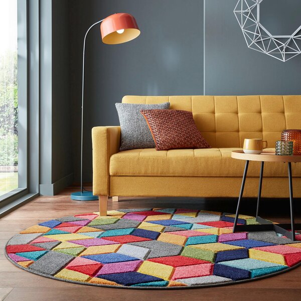 TKANÝ KOBEREC, 160/160 cm vícebarevná Flair Rugs - Online Only koberce & rohožky, Online Only