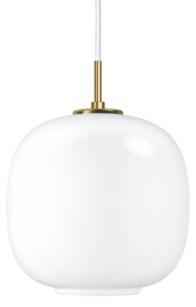 LOUIS POULSEN Závěsná lampa VL 45 Radiohus, 250, Brass / White Opal