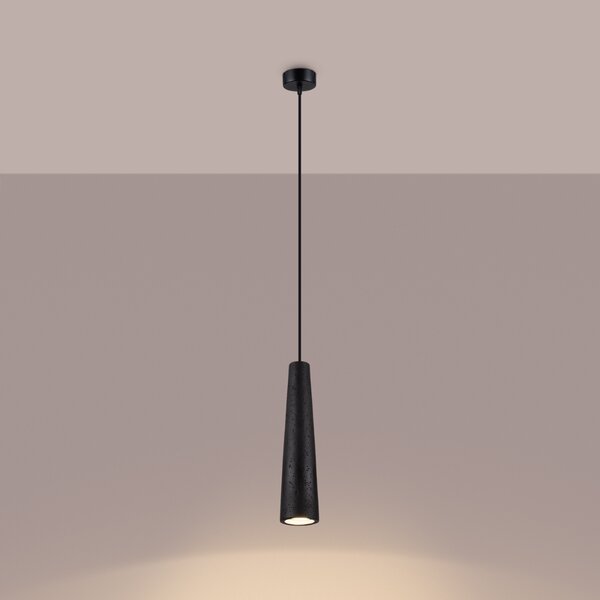 Sollux Lighting Závěsné svítidlo ELECTRA černý beton