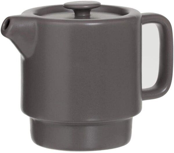 Konvice čajová s šálkem NATURAL, 400 ml, barva šedá