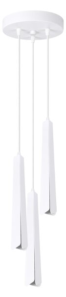 Sollux Lighting Závěsná lampa PRYSM 3P bílá