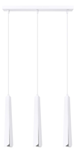 Sollux Lighting Závěsná lampa PRYSM 3L bílá