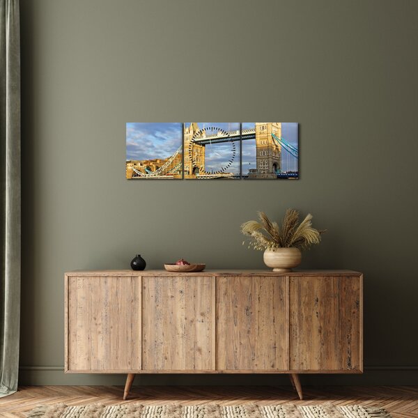 Obraz - Tower Bridge (s hodinami) (90x30 cm)