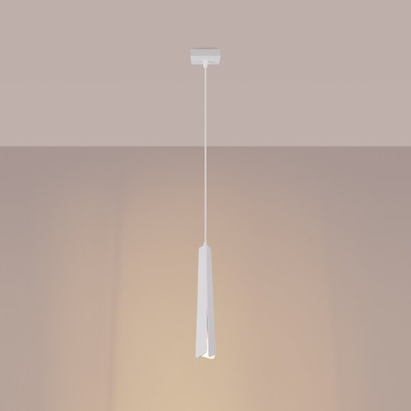 Sollux Lighting Závěsná lampa PRYSM 1 bílá