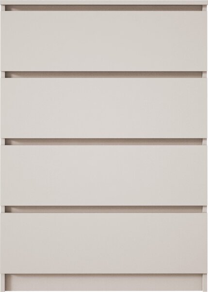 Komoda, 4 zásuvky, kašmír, 70 x 101 x 39 cm