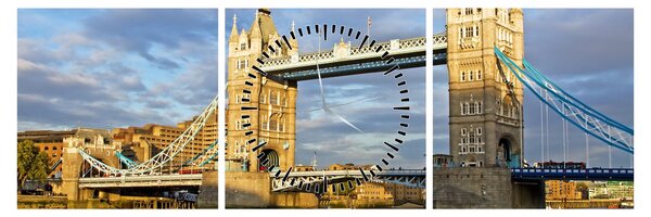 Obraz - Tower Bridge (s hodinami) (90x30 cm)