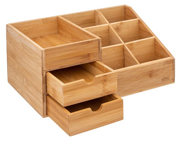 Organizér na kosmetiku bambusový, 3 zásuvky