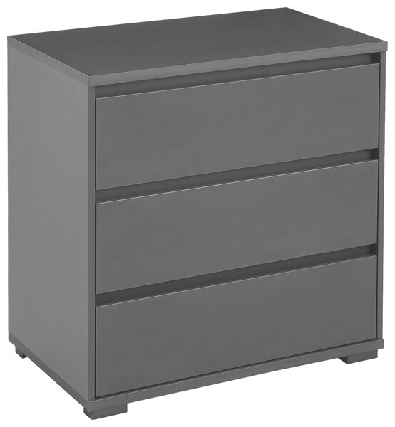 KOMODA, antracitová, 80/79/48 cm Carryhome - Široké komody, Online Only