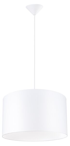 Závěsné svítidlo Nova, 1x bílé textilní stínítko, (fi 40 cm)