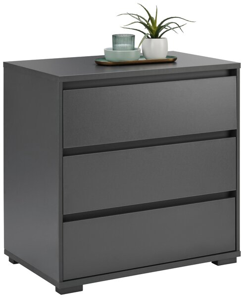 KOMODA, antracitová, 80/79/48 cm Carryhome - Široké komody, Online Only