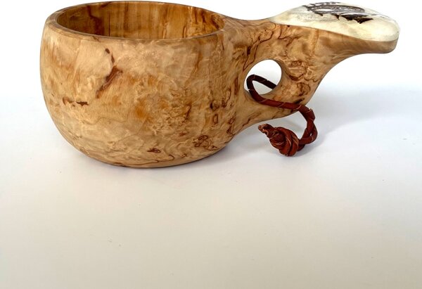 Pahkataide Finský hrnek Kuksa Karhu, bříza kadeřavá