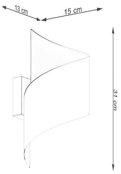Sollux Lighting Nástěnné svítidlo TALASSA černé