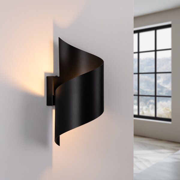 Sollux Lighting Nástěnné svítidlo TALASSA černé