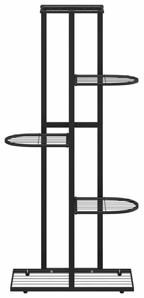 5patrový stojan na květiny 43 x 22 x 98 cm černý kov 336110