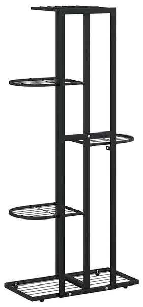5patrový stojan na květiny 43 x 22 x 98 cm černý kov 336110