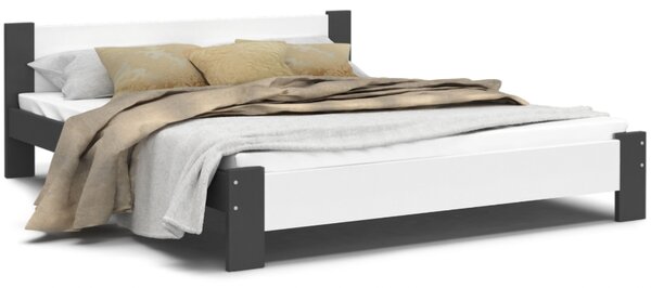 Moderní postel TEXAS 120x200 cm bílá/šedá
