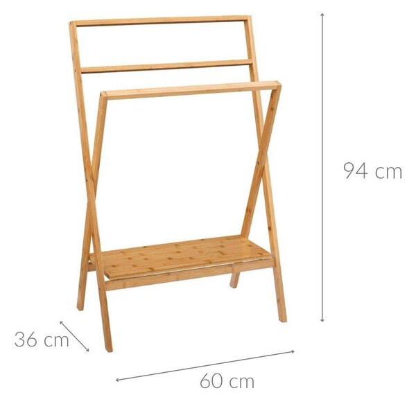 Bambusový stojan na ručníky Lab'n Modul, 94 cm