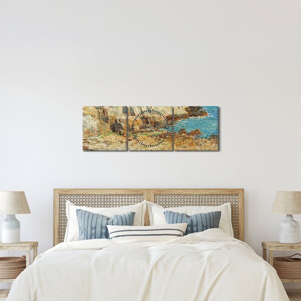 Obraz - Childe Hassam, A North East Headland, reprodukce (s hodinami) (90x30 cm)