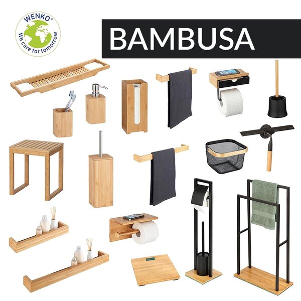 BAMBUSA dávkovač tekutého mýdla, bambus, 220 ml, Wenko
