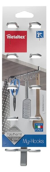 Závěsný držák na kuchyňské potřeby Metaltex, délka 8 cm