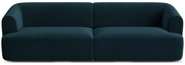 -25 % Dny MOMENTI– Cosmopolitan Design Petrolejově modrá sametová čtyřmístná pohovka Campi 255 cm