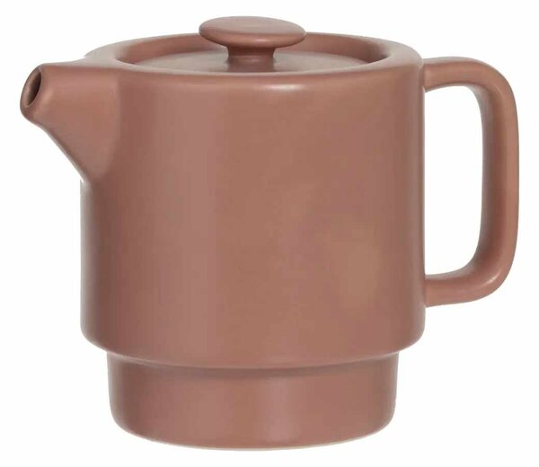 Konvice čajová s šálkem NATURAL, 800 ml, terakotová barva