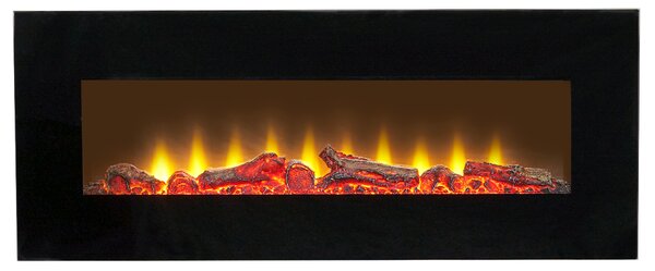 Sureflame WM-9331 Elektrický nástěnný krb s dálkovým ovládáním v černé barvě, 42 palců