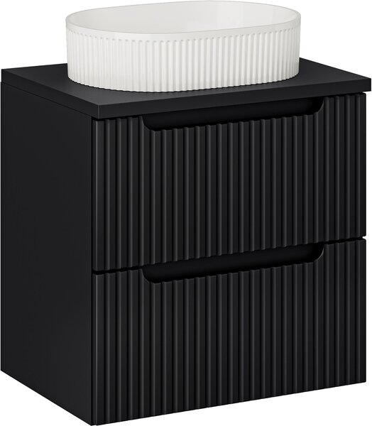 Sada skříňka Comad Nova Black NOVA BLACK D2 82-60-2S, umyvadlo Comad Beyond BEYOND 5 WHITE ( E-6564 ), NOVA BLACK B 89-60