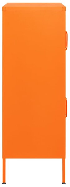 Úložná skříň oranžová 80 x 35 x 101,5 cm ocel 336138
