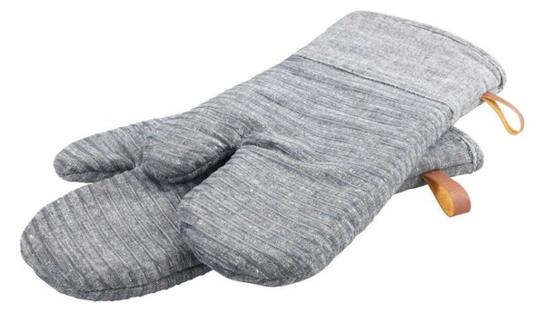 Kuchyňské chňapky ADA STRIPES, 2 ks, šedé, bavlněné, WENKO