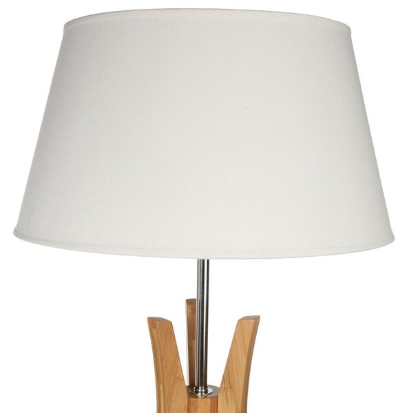 Bílá stojací lampa KALO, 156 cm