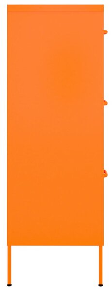 Zásuvková skříň oranžová 80 x 35 x 101,5 cm ocel 336147