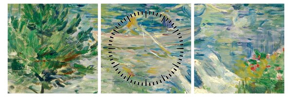 Obraz - Berthe Morisot, Girl in a Boat with Geese, reprodukce (s hodinami) (90x30 cm)